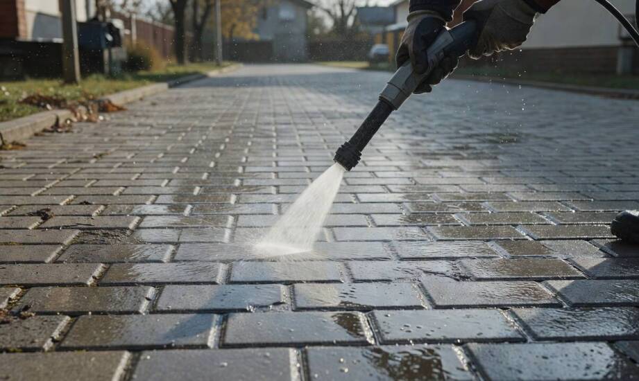 Co naprawdę decyduje o bezpieczeństwie mycia kostki brukowej: ciśnienie, chemia i czas reakcji