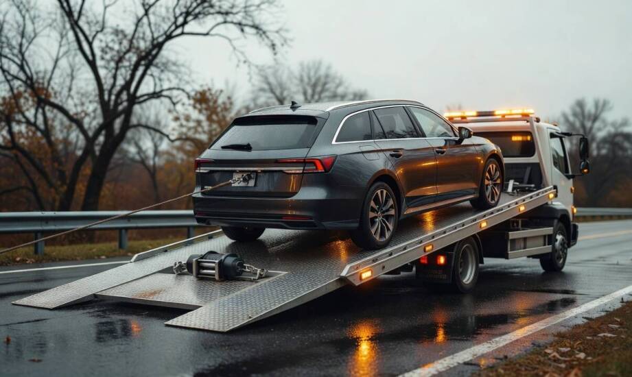Kiedy auto po awarii można odholować, a kiedy musi jechać na platformie