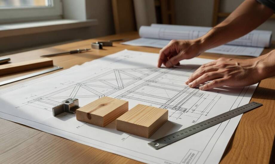 Projekt więźby drewnianej bez niedomówień: obliczenia, rysunki i decyzje wykonawcze