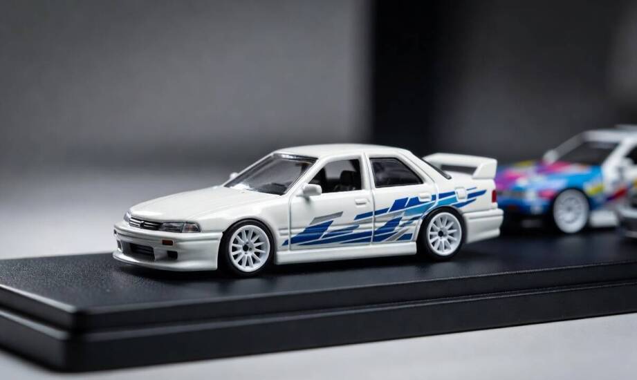 Jak detale miniatury 1:64 oddają białą Jettę Jessego z pierwszego filmu serii