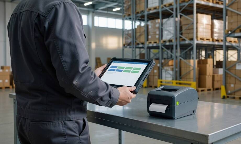 Jak tablet przemysłowy Zebra porządkuje pracę operatora między skanem, etykietą i wpisem do systemu