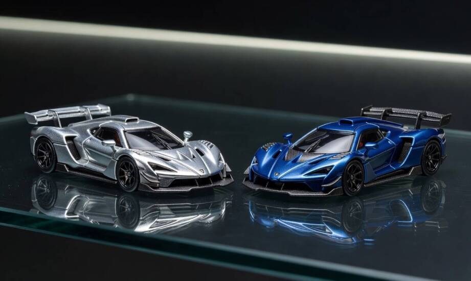 Huayra i Zonda w 1:64 — jak nadwozie i malowanie pozwalają rozpoznać wersję