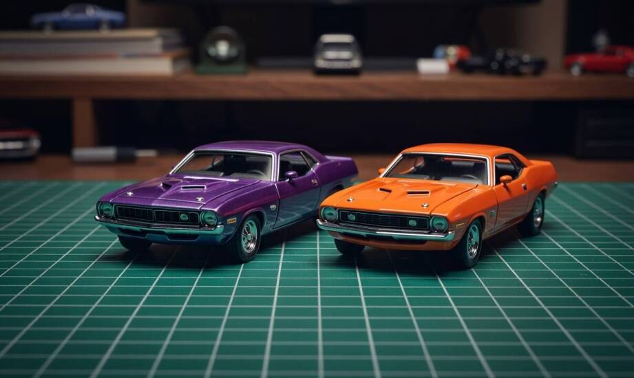 Jak drobne zmiany nadwozia Hemi Cuda z 1970 i 1971 wpływają na ocenę miniatury 1:64