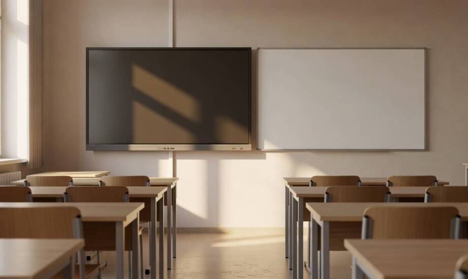 Jakie warunki musi spełnić sala szkolna przed montażem monitora do stałej zabudowy