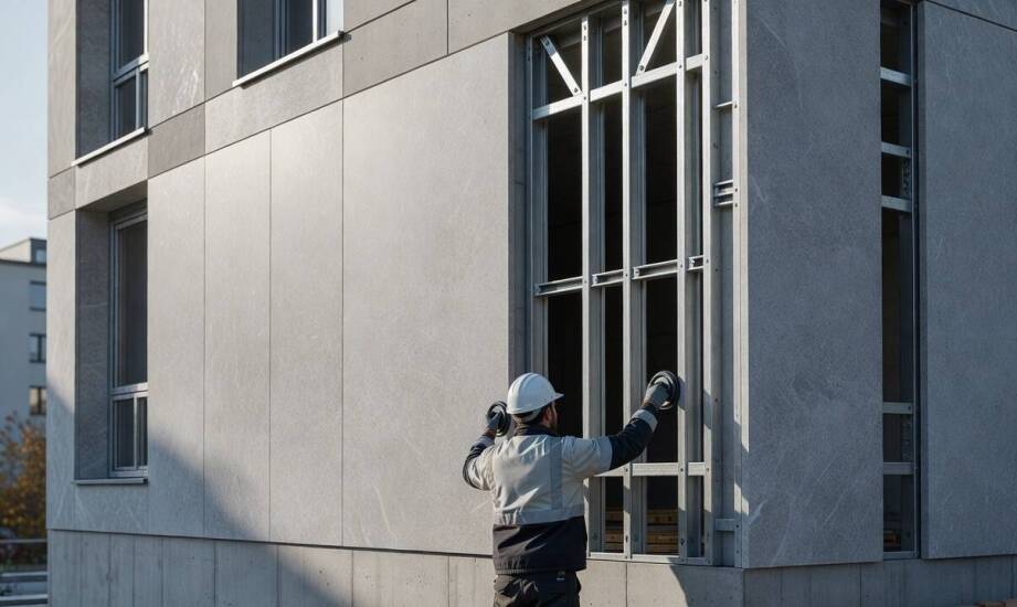 Budżet elewacji ze spieku w projekcie — od materiału po montaż i odpady