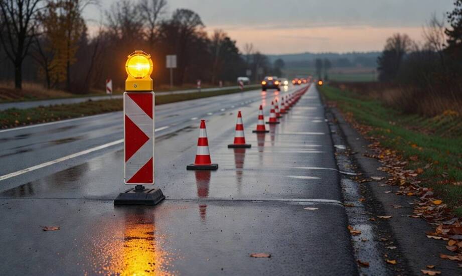 Jak rozumieć zestaw czasowego oznakowania drogi: funkcje, widoczność i montaż