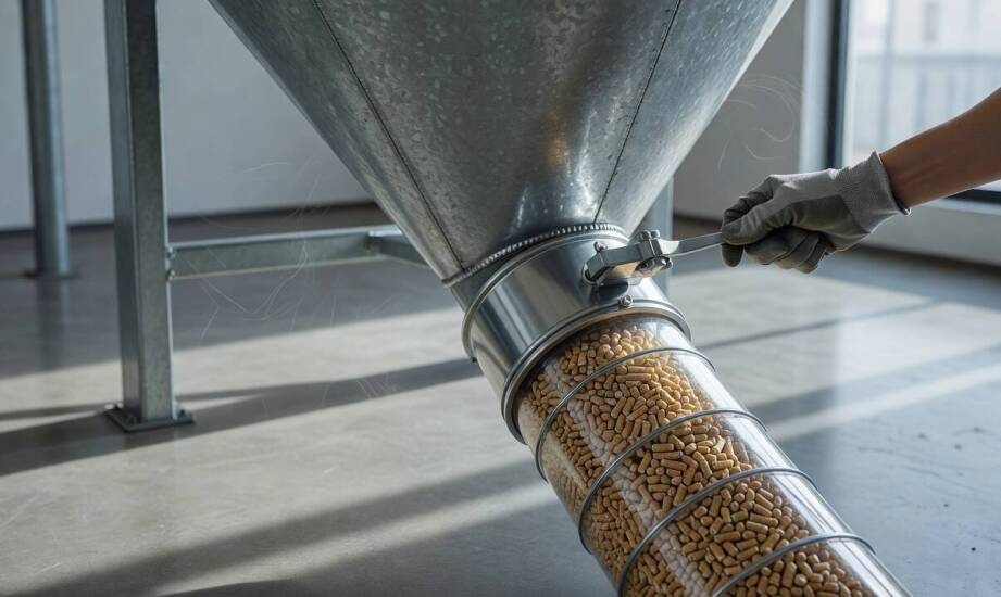 Jak właściwości pelletu wpływają na geometrię leja i spokojny zsyp w silosie