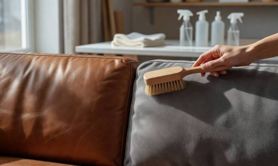 Dlaczego skóra naturalna i alcantara wymagają innych środków czyszczących na kanapie