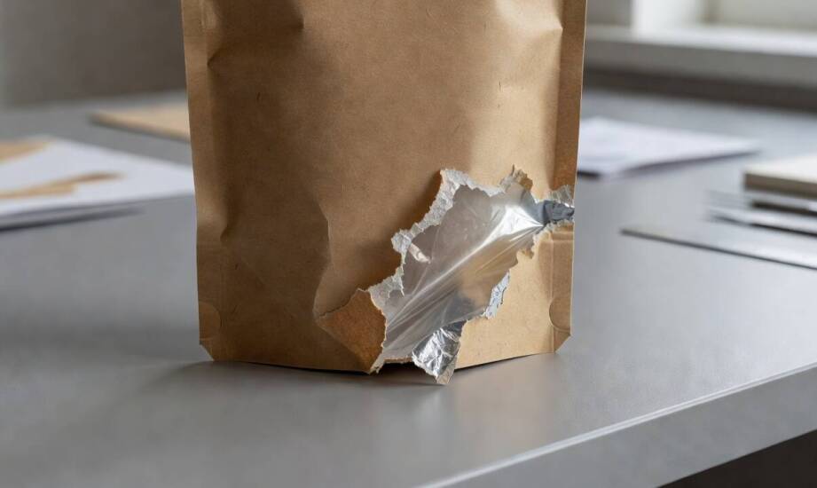 Papierowy wygląd opakowania stojącego a rzeczywista budowa laminatu i recykling