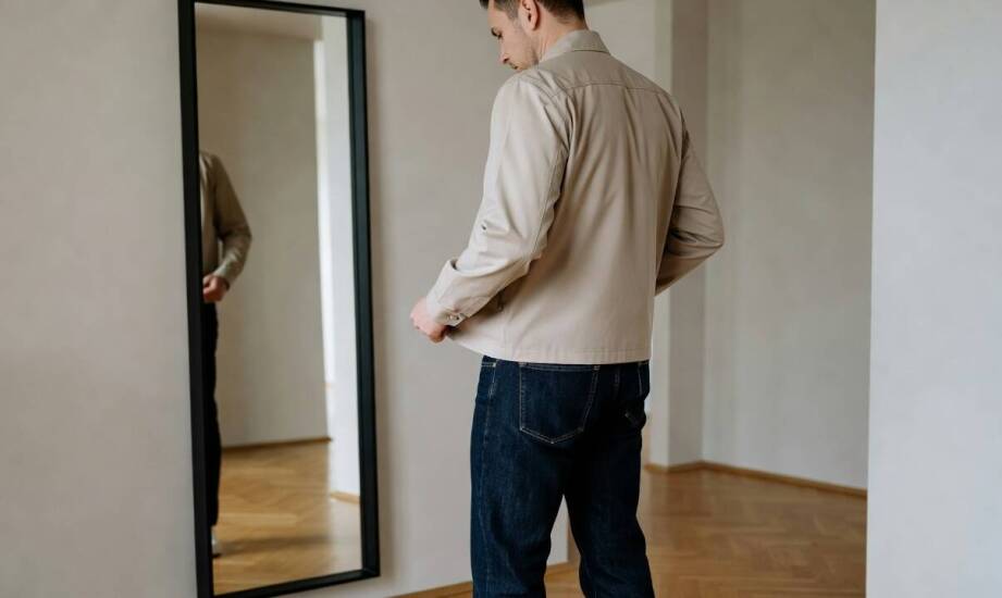 Jak długość lekkiej kurtki męskiej wpływa na proporcje stylizacji z jeansami regular i relaxed
