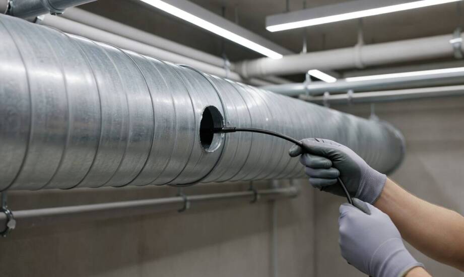 Jak osady w kanałach ograniczają przepływ powietrza i podnoszą opory instalacji HVAC
