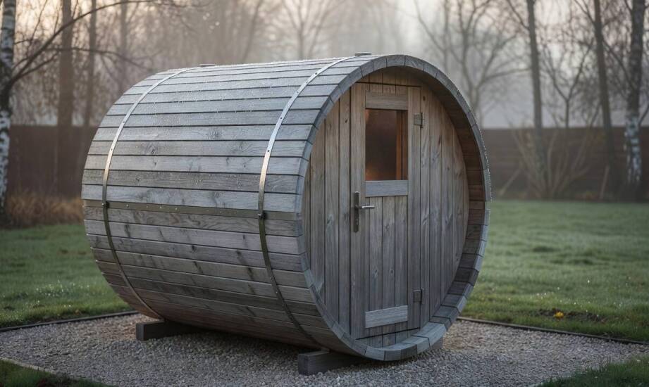 Dlaczego sauna beczkowa i szkieletowa inaczej starzeją się na zewnątrz