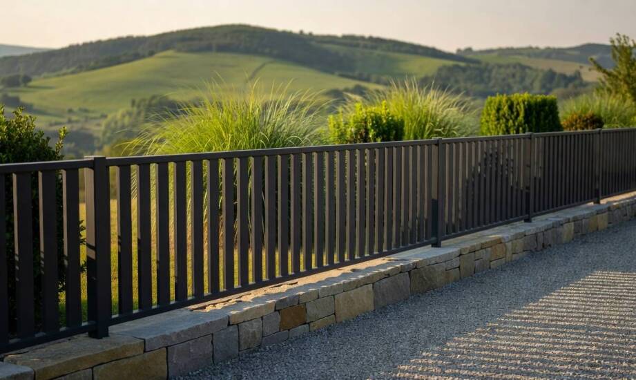 Jak dobrać wzór i wykończenie ażurowego ogrodzenia do kamiennej podmurówki i zieleni