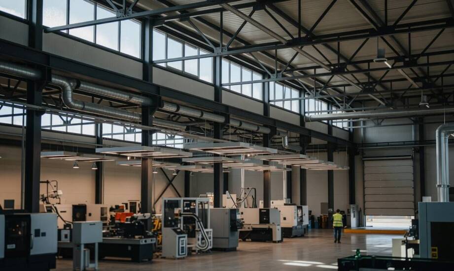 Jak strefowanie i automatyka porządkują ogrzewanie hali produkcyjnej w Trójmieście