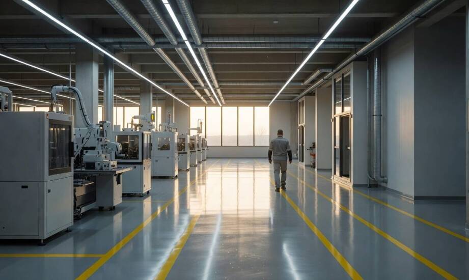 Hala produkcyjna zaprojektowana pod komfort pracy, serwis i niższe zużycie energii