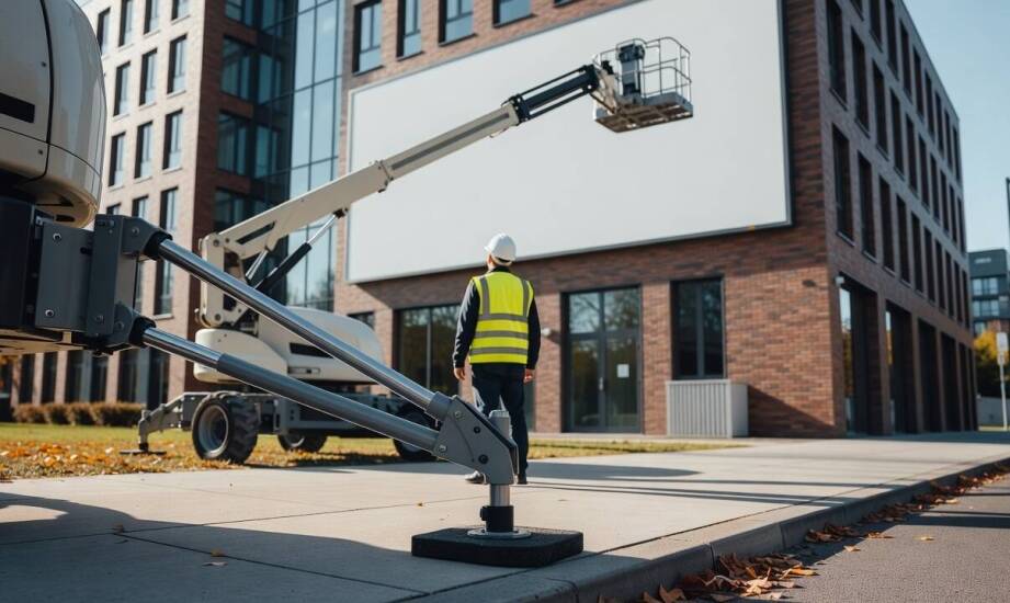 Uprawnienia operatora i procedury, które warunkują bezpieczny montaż wielkoformatowej reklamy z podnośnika