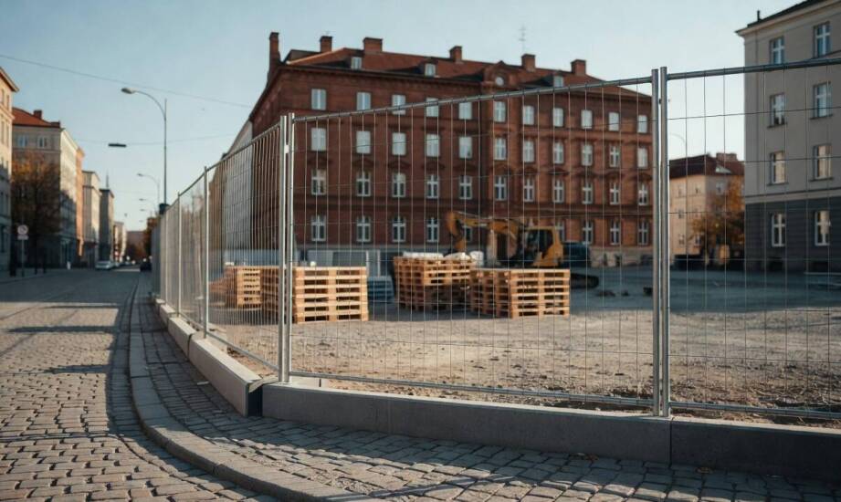 Jak stalowe siatki porządkują strefy pracy na miejskich budowach w Łodzi