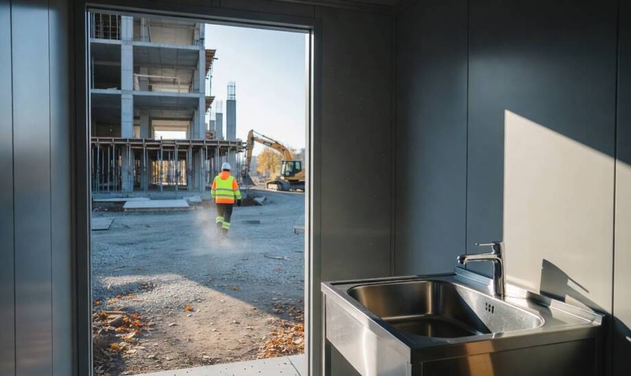 Jakie wyposażenie i instalacje decydują o użyteczności kontenera sanitarnego na budowie