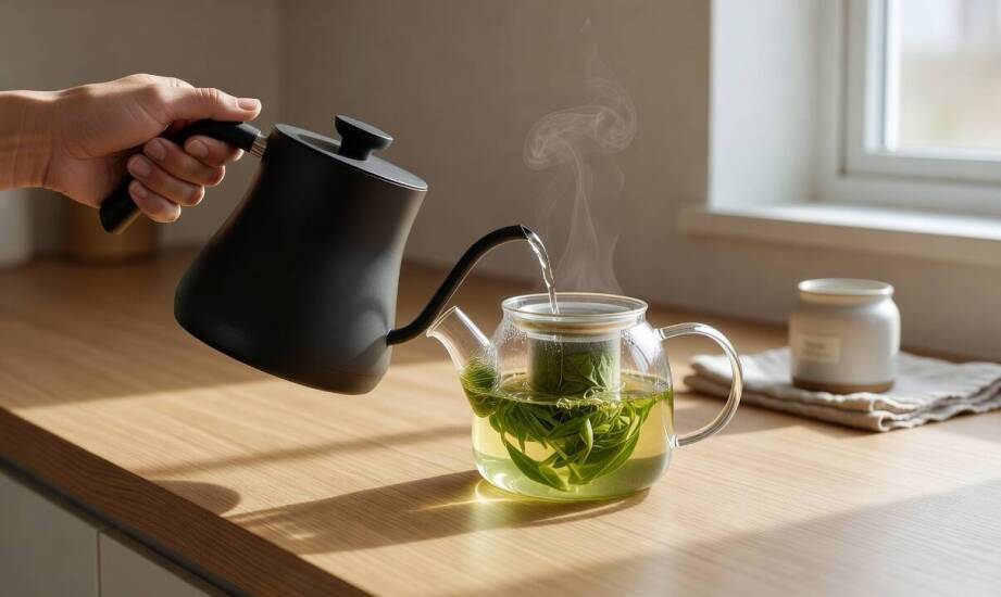 Jak parzyć herbatę liściastą w dzbanku, żeby kontrolować moc, aromat i gorycz