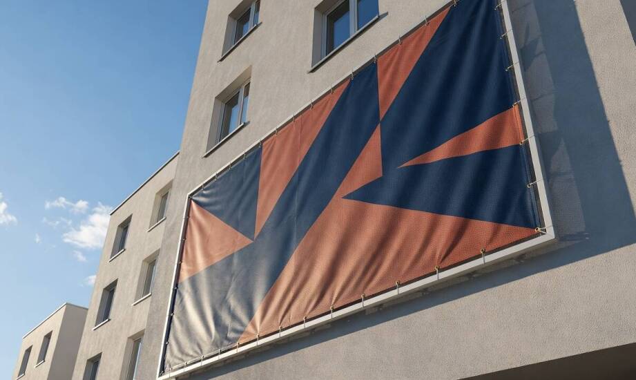 Co decyduje o czytelności baneru po kilku miesiącach na elewacji