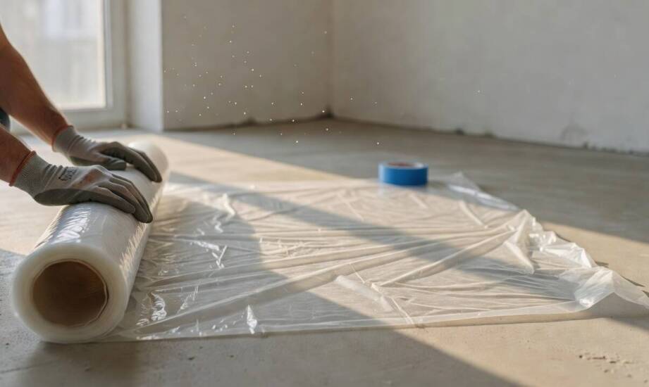 Dlaczego proces wytwarzania folii malarskiej decyduje o jej zachowaniu podczas remontu
