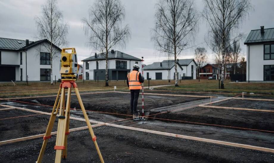Jak geodeta wyznacza budynek i przyłącza, a potem zamyka inwestycję dokumentacją powykonawczą