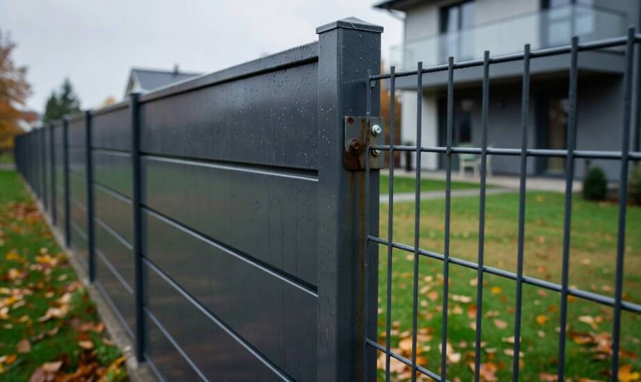 Co się dzieje z ogrodzeniem panelowym, gdy akcesoria mają inną powłokę niż panele
