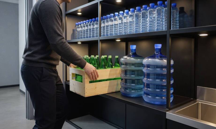 Jak PET, szkło i galony zmieniają codzienną logistykę w firmowym zapleczu