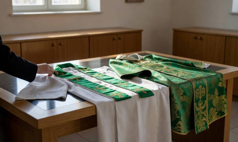 What Does the Gold Color of Priest Vestments Mean?