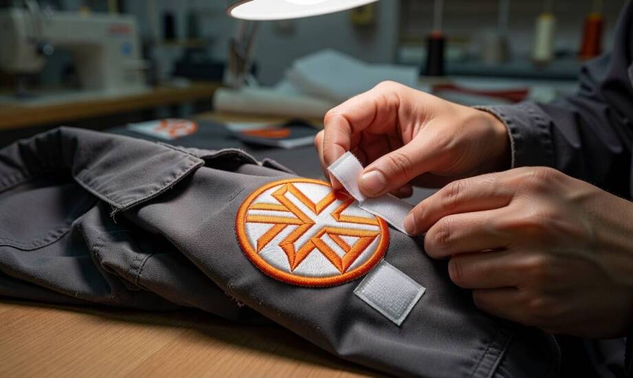 Czytelność logo na naszywce mocowanej na rzep — co psuje detal po zmniejszeniu wzoru