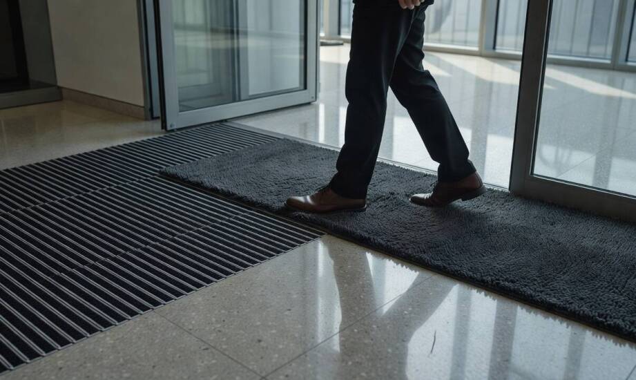 How to Design a Sequence of Cleaning Zones at an Entrance with a Primary Brush Barrier?