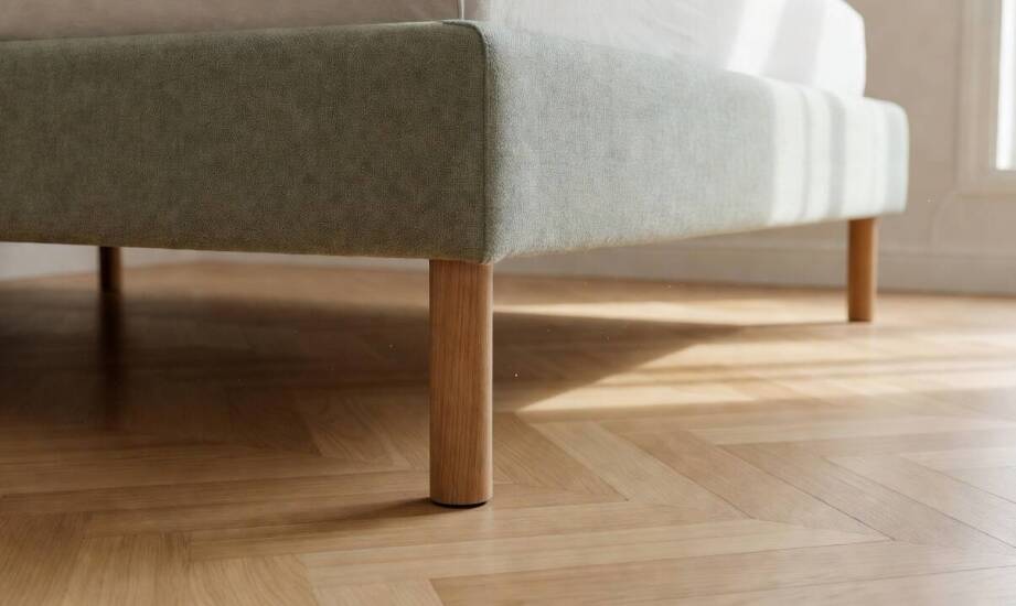 Jak nóżki wpływają na stabilność, akustykę i porządek pod tapicerowanym łóżkiem