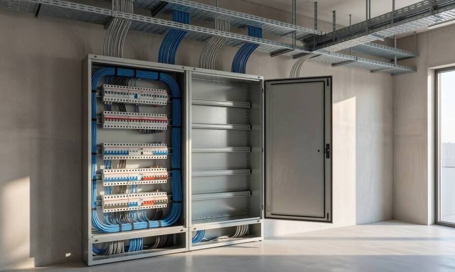 Obciążenie, środowisko i przyszła rozbudowa — projekt instalacji elektrycznej w biurze, lokalu usługowym i małej hali