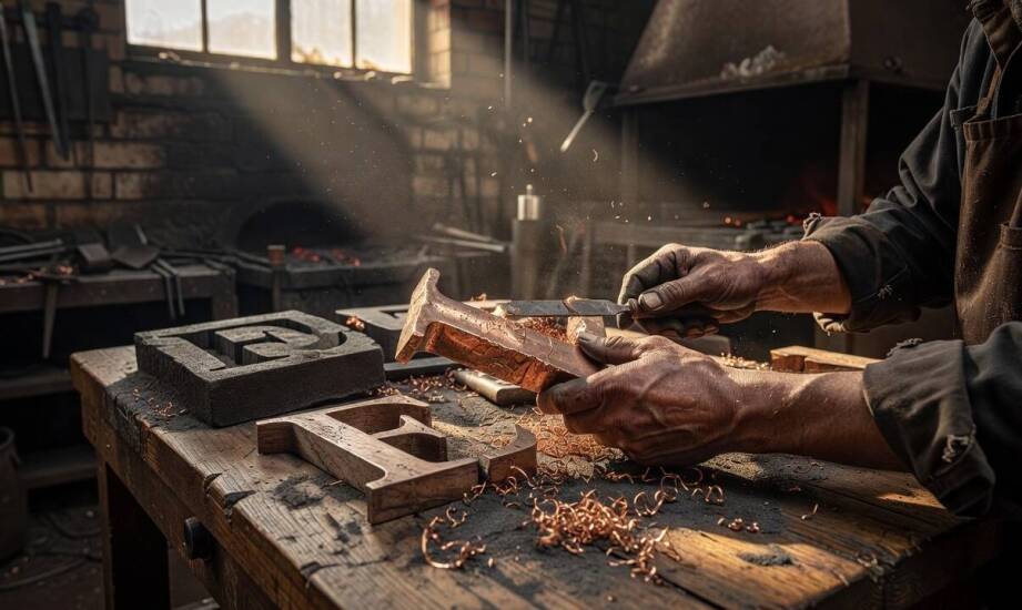 Od modelu do gotowego napisu — jak powstają metalowe litery w odlewni