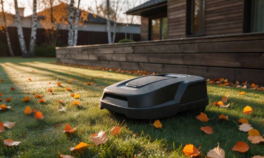 Jesienne wyłączenie robota koszącego i przygotowanie trawnika do zimowego spoczynku