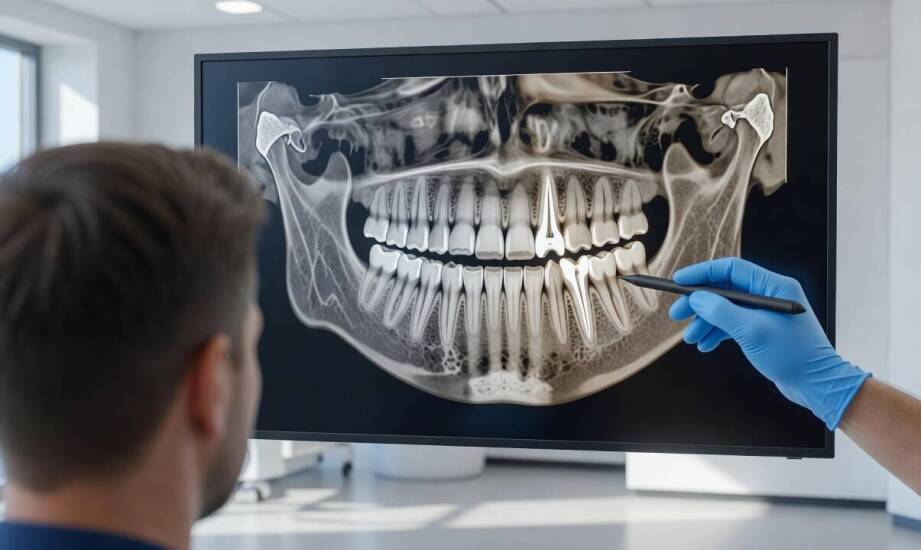 Opis tomografii zębów — które informacje zmieniają plan implantu, kanałowego i korony