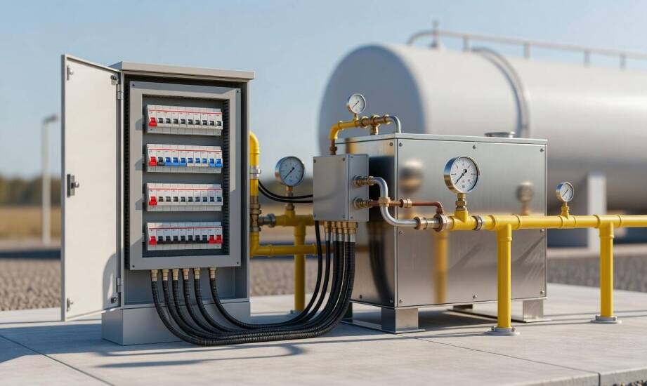 Jak zaplanować zasilanie i zabezpieczenia dla elektrycznego parownika LPG