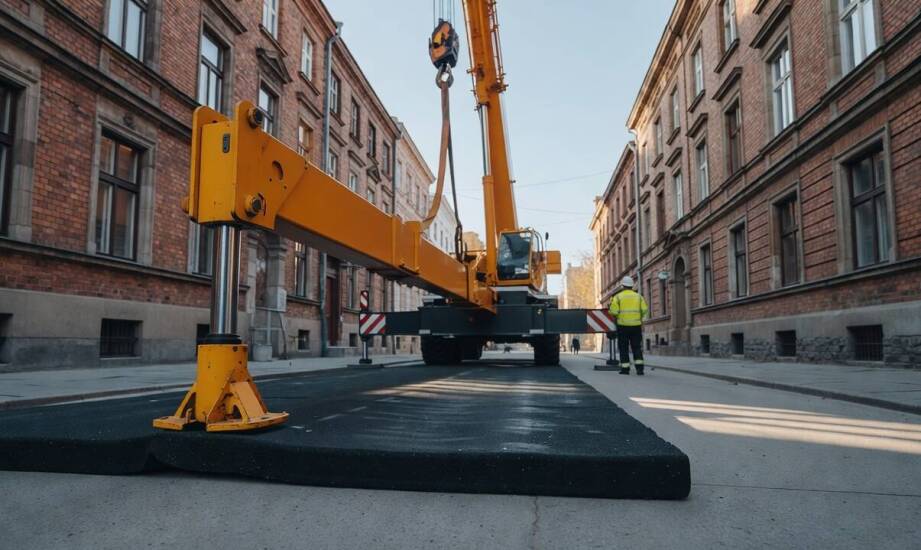 Jak nośność podłoża i zabudowa miejska decydują o ustawieniu żurawia samojezdnego w aglomeracji katowickiej