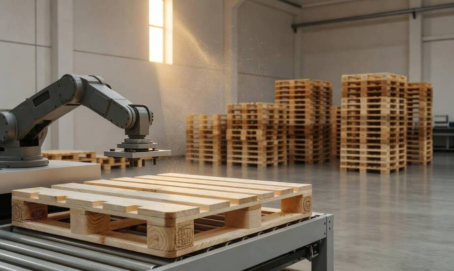 Wie die Produktion von Einwegpaletten für Exportanforderungen aussieht