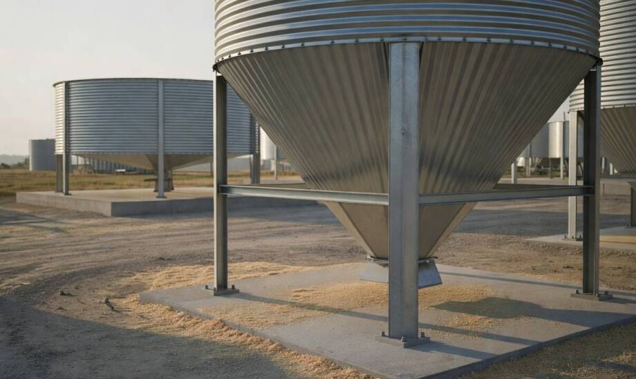 Trichtersilo oder Flachbodensilo – wie die Bodenkonstruktion den Getreidefluss und die Reinigung beeinflusst