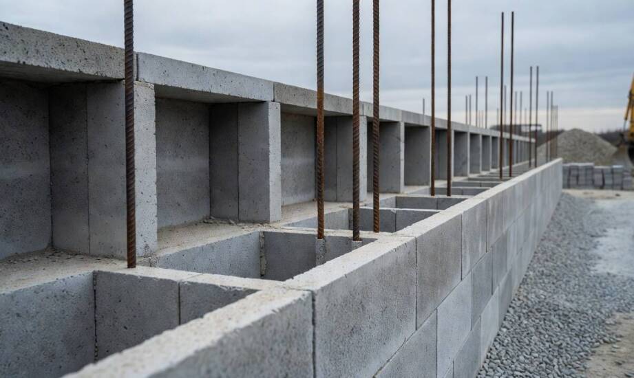 Jak czytać parametry pustaków zalewowych przy ścianach fundamentowych i murach oporowych