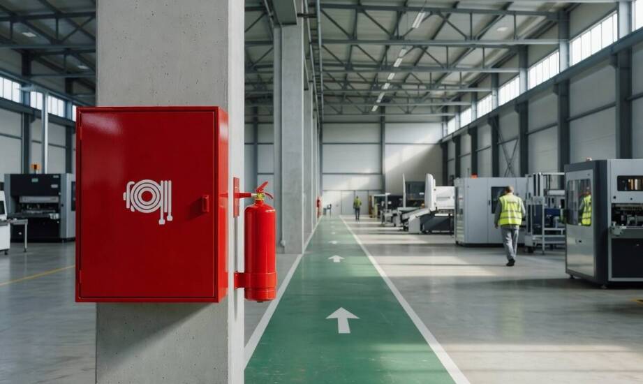 Program szkolenia przeciwpożarowego dla hal produkcyjnych i magazynów — elementy, które trzeba dopasować do ryzyka