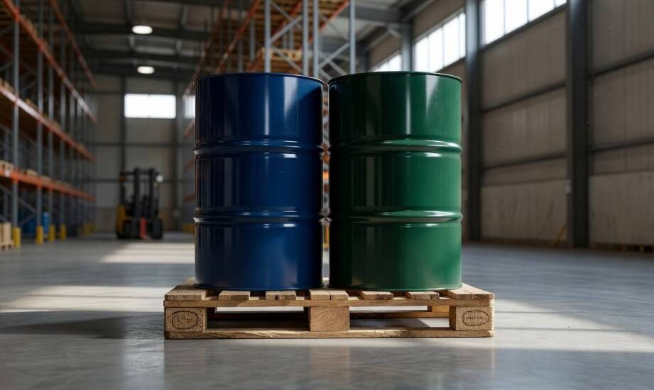 Wie Holzpaletten für Fässer den Transport von Chemikalien und Erdölprodukten organisieren