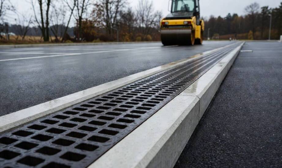 Wann sind Betonrinnen die richtige Lösung für Straßen- und Parkplatzprojekte?