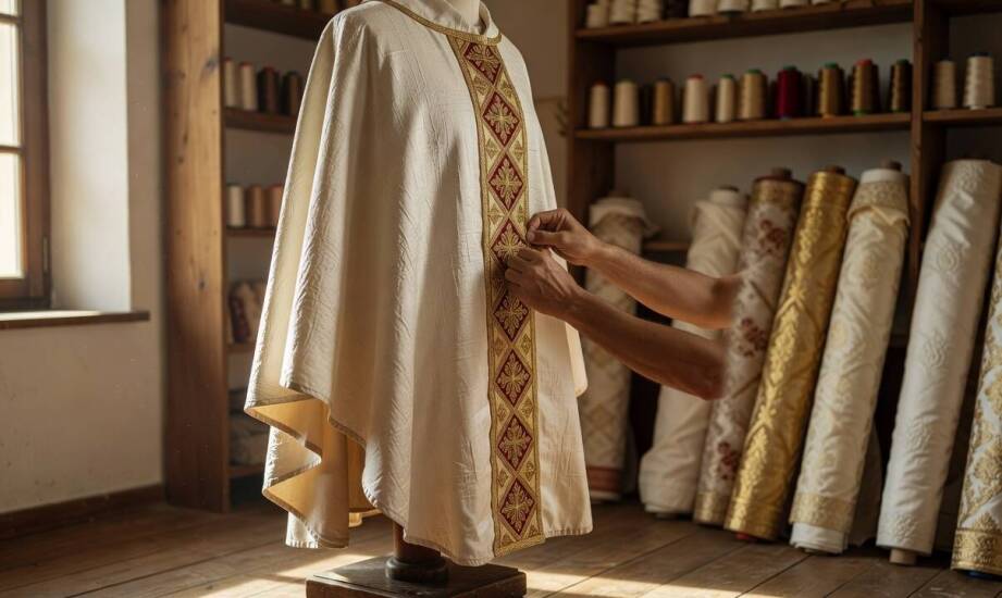 Conical Chasuble Cut and the Placement of Embroidery and Symbols