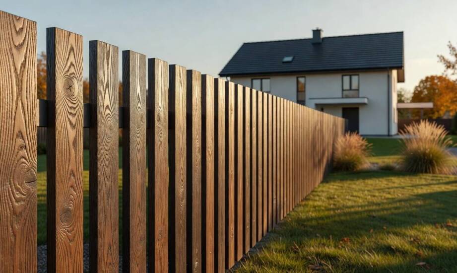 Jak wykończenie imitujące drewno na metalowych sztachetach zachowuje wygląd przez lata