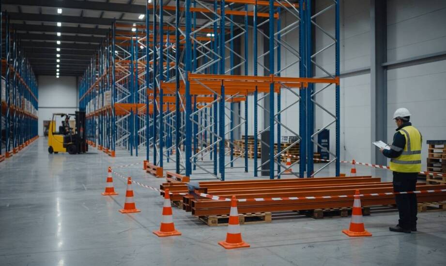 Bezpieczne rozbieranie regałów w czynnej hali — kolejność prac i kluczowe zabezpieczenia