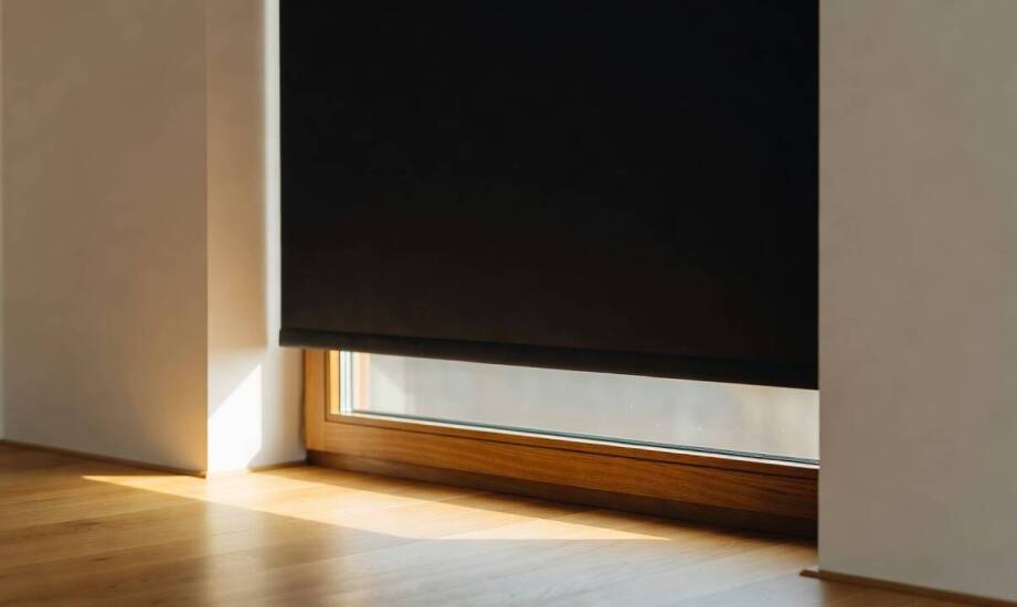 Schwarze Fensterdekorationen: Wie die Farbe Verdunkelung, Temperatur und Raumwirkung beeinflusst