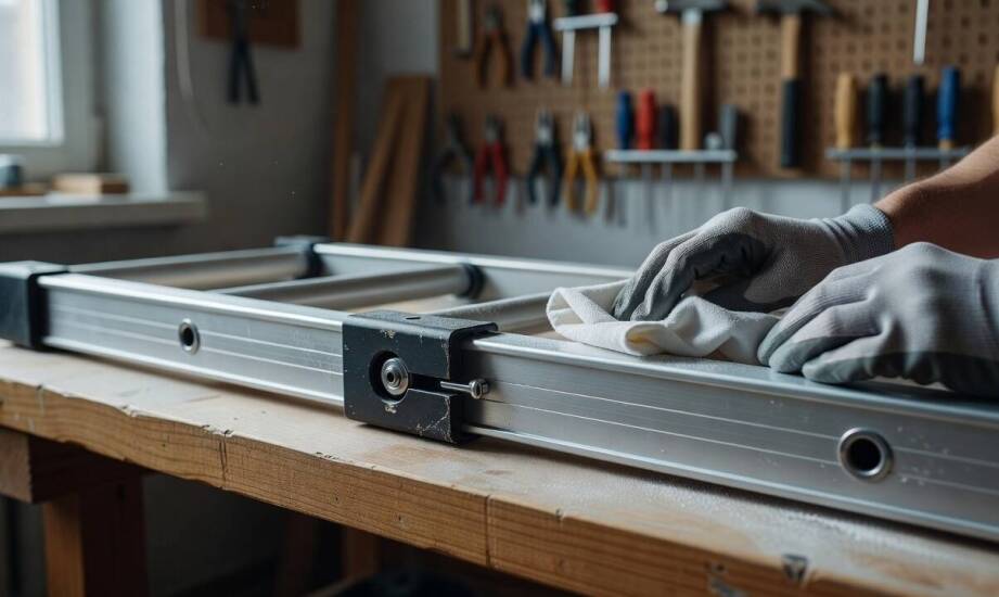Jak rozpoznać zużycie mechanizmu w aluminiowej drabinie z wysuwanymi segmentami