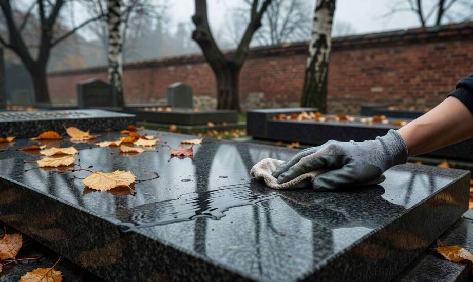 Jak dbać o granitowy nagrobek przez cały rok w Krakowie
